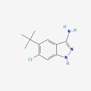 molecular formula C11H14ClN3 B14914342 5-(tert-Butyl)-6-chloro-1H-indazol-3-amine 