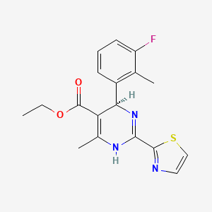 molecular formula C18H18FN3O2S B14914348 Ethyl (R)-4-(3-fluoro-2-methylphenyl)-6-methyl-2-(thiazol-2-yl)-1,4-dihydropyrimidine-5-carboxylate 