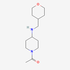 1-(4-{[(Oxan-4-yl)methyl]amino}piperidin-1-yl)ethan-1-one