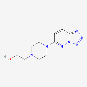 molecular formula C10H15N7O B14914362 2-(4-(Tetrazolo[1,5-b]pyridazin-6-yl)piperazin-1-yl)ethan-1-ol 