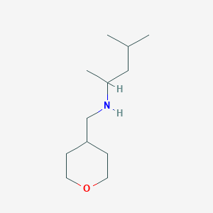 molecular formula C12H25NO B1491437 (4-Methylpentan-2-yl)[(oxan-4-yl)methyl]amine CAS No. 1249249-81-7