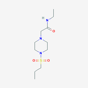 n-Ethyl-2-(4-(propylsulfonyl)piperazin-1-yl)acetamide