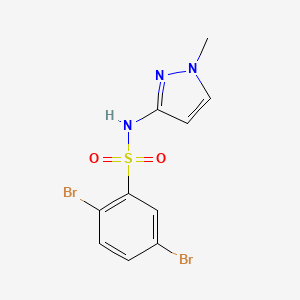 2,5-Dibromo-n-(1-methyl-1h-pyrazol-3-yl)benzenesulfonamide