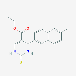 Ethyl 4-(6-methylnaphthalen-2-yl)-2-thioxo-1,2,3,4-tetrahydropyrimidine-5-carboxylate