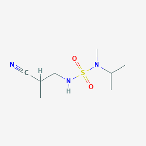 2-cyano-1-[[methyl(propan-2-yl)sulfamoyl]amino]propane