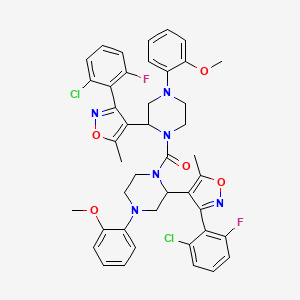 Bis(2-(3-(2-chloro-6-fluorophenyl)-5-methylisoxazol-4-yl)-4-(2-methoxyphenyl)piperazin-1-yl)methanone