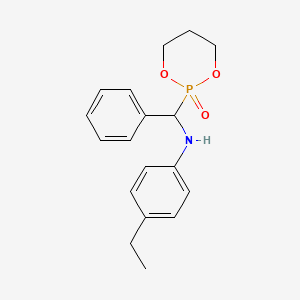 4-ethyl-N-[(2-oxido-1,3,2-dioxaphosphinan-2-yl)(phenyl)methyl]aniline