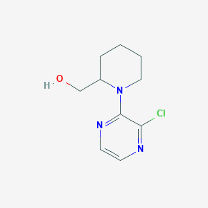 molecular formula C10H14ClN3O B1491444 [1-(3-Chloropyrazin-2-yl)piperidin-2-yl]methanol CAS No. 1248260-37-8