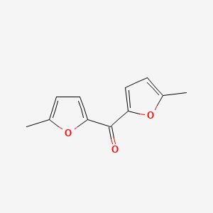 molecular formula C11H10O3 B1491445 双-(5-甲基呋喃-2-基)-甲酮 CAS No. 21432-51-9