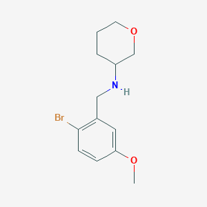 n-(2-Bromo-5-methoxybenzyl)tetrahydro-2h-pyran-3-amine