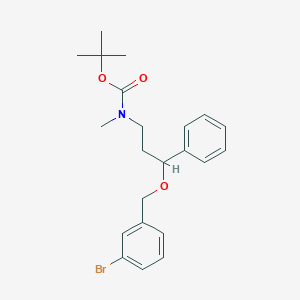 tert-Butyl (3-((3-bromobenzyl)oxy)-3-phenylpropyl)(methyl)carbamate