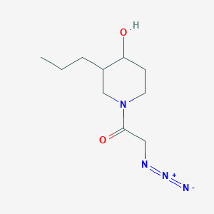 2-Azido-1-(4-hydroxy-3-propylpiperidin-1-yl)ethan-1-one
