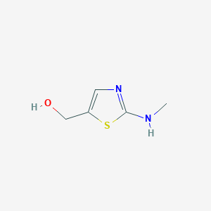 molecular formula C5H8N2OS B14914460 (2-(Methylamino)thiazol-5-yl)methanol 