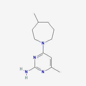 4-Methyl-6-(4-methylazepan-1-yl)pyrimidin-2-amine