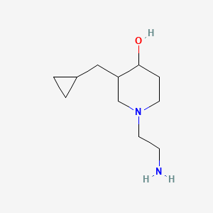 molecular formula C11H22N2O B1491447 1-(2-氨基乙基)-3-(环丙基甲基)哌啶-4-醇 CAS No. 2098087-20-6