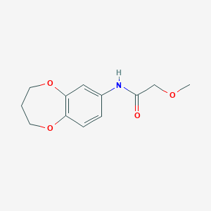 molecular formula C12H15NO4 B14914472 n-(3,4-Dihydro-2h-benzo[b][1,4]dioxepin-7-yl)-2-methoxyacetamide 