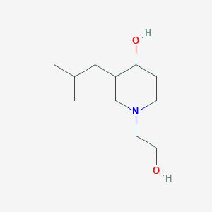 1-(2-Hydroxyethyl)-3-isobutylpiperidin-4-ol