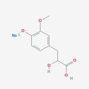 molecular formula C10H11NaO5 B14914488 Sodium 4-(2-carboxy-2-hydroxyethyl)-2-methoxyphenolate 