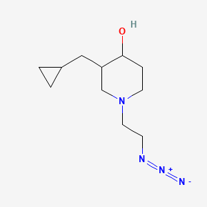 1-(2-Azidoethyl)-3-(cyclopropylmethyl)piperidin-4-ol