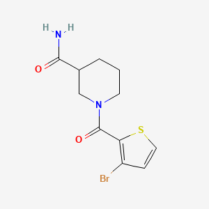 molecular formula C11H13BrN2O2S B14914498 1-(3-Bromothiophene-2-carbonyl)piperidine-3-carboxamide 