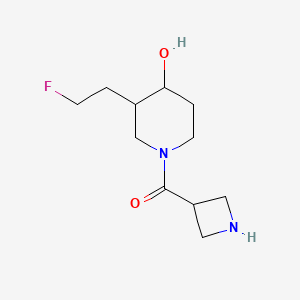 Azetidin-3-yl(3-(2-fluoroethyl)-4-hydroxypiperidin-1-yl)methanone