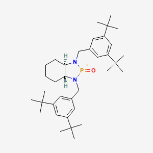 molecular formula C36H56N2OP+ B14914531 (3AR,7aR)-1,3-bis(3,5-di-tert-butylbenzyl)octahydrobenzo[d][1,3,2]diazaphosphole 2-oxide 