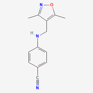 4-(((3,5-Dimethylisoxazol-4-yl)methyl)amino)benzonitrile