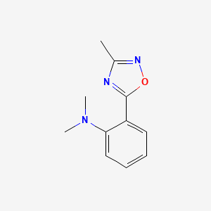 N,N-dimethyl-2-(3-methyl-1,2,4-oxadiazol-5-yl)aniline