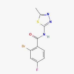 2-bromo-4-fluoro-N-(5-methyl-1,3,4-thiadiazol-2-yl)benzamide