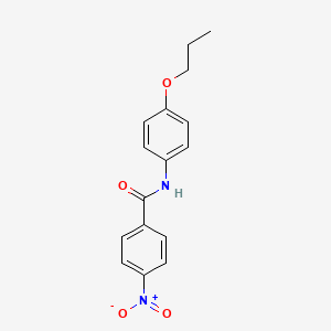 molecular formula C16H16N2O4 B14914560 4-nitro-N-(4-propoxyphenyl)benzamide 