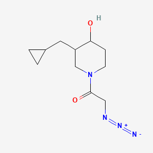 2-Azido-1-(3-(cyclopropylmethyl)-4-hydroxypiperidin-1-yl)ethan-1-one