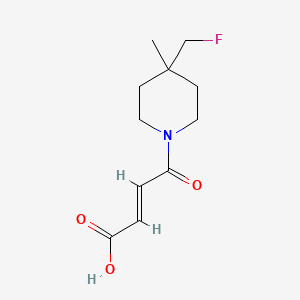 molecular formula C11H16FNO3 B1491458 (E)-4-(4-(fluoromethyl)-4-methylpiperidin-1-yl)-4-oxobut-2-enoic acid CAS No. 2089554-34-5
