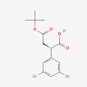 (S)-4-(tert-Butoxy)-2-(3,5-dibromophenyl)-4-oxobutanoic acid