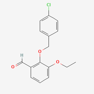 2-((4-Chlorobenzyl)oxy)-3-ethoxybenzaldehyde