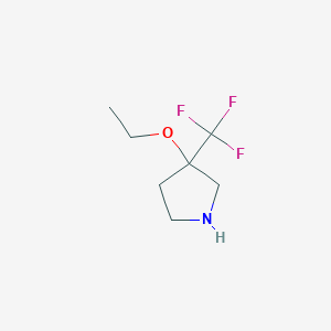 3-Ethoxy-3-(trifluoromethyl)pyrrolidine