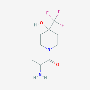 2-Amino-1-(4-hydroxy-4-(trifluoromethyl)piperidin-1-yl)propan-1-one