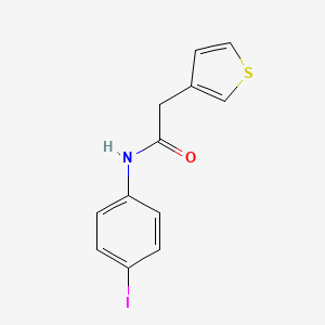 N-(4-iodophenyl)-2-(thiophen-3-yl)acetamide