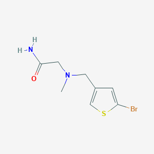 2-(((5-Bromothiophen-3-yl)methyl)(methyl)amino)acetamide