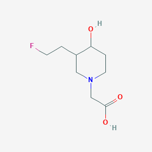 2-(3-(2-Fluoroethyl)-4-hydroxypiperidin-1-yl)acetic acid
