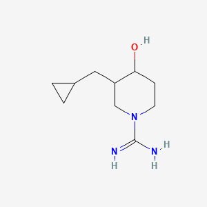 3-(Cyclopropylmethyl)-4-hydroxypiperidine-1-carboximidamide