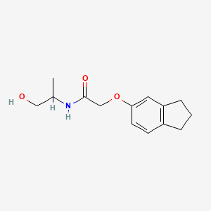 2-((2,3-Dihydro-1h-inden-5-yl)oxy)-N-(1-hydroxypropan-2-yl)acetamide