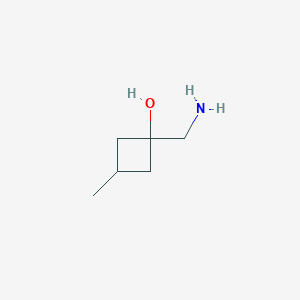 molecular formula C6H13NO B14914680 1-(Aminomethyl)-3-methyl-cyclobutanol 