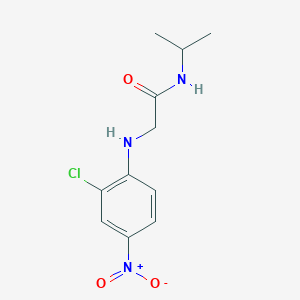 molecular formula C11H14ClN3O3 B14914690 2-((2-Chloro-4-nitrophenyl)amino)-N-isopropylacetamide 