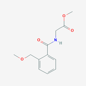 molecular formula C12H15NO4 B14914696 Methyl (2-(methoxymethyl)benzoyl)glycinate 