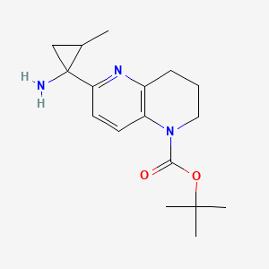 tert-Butyl 6-(1-amino-2-methylcyclopropyl)-3,4-dihydro-1,5-naphthyridine-1(2H)-carboxylate