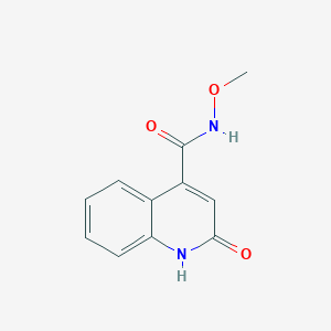 molecular formula C11H10N2O3 B14914724 2-hydroxy-N-methoxyquinoline-4-carboxamide 