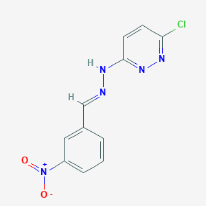 molecular formula C11H8ClN5O2 B14914738 Benzaldehyde, 3-nitro-, (6-chloropyridazin-3-yl)hydrazone 