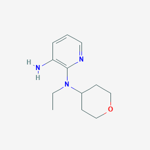 molecular formula C12H19N3O B1491474 N2-ethyl-N2-(tetrahydro-2H-pyran-4-yl)pyridine-2,3-diamine CAS No. 2097983-71-4