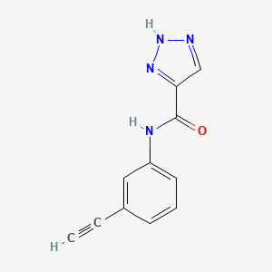 molecular formula C11H8N4O B14914746 N-(3-ethynylphenyl)-1H-1,2,3-triazole-4-carboxamide 