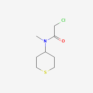 molecular formula C8H14ClNOS B1491476 2-chloro-N-methyl-N-(tetrahydro-2H-thiopyran-4-yl)acetamide CAS No. 2008168-41-8